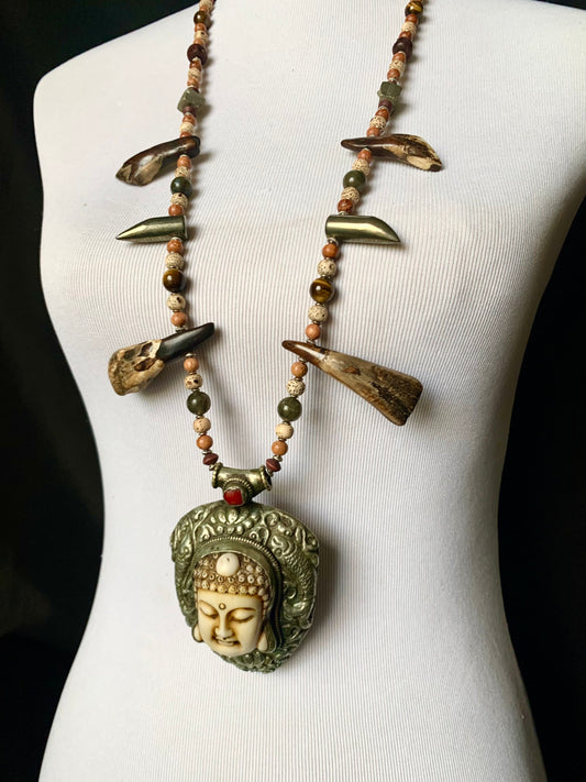 Amulet No. 2 - Tibetan Carved Bone