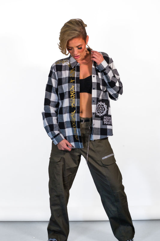 CUSTOM FLANNEL - WHITE