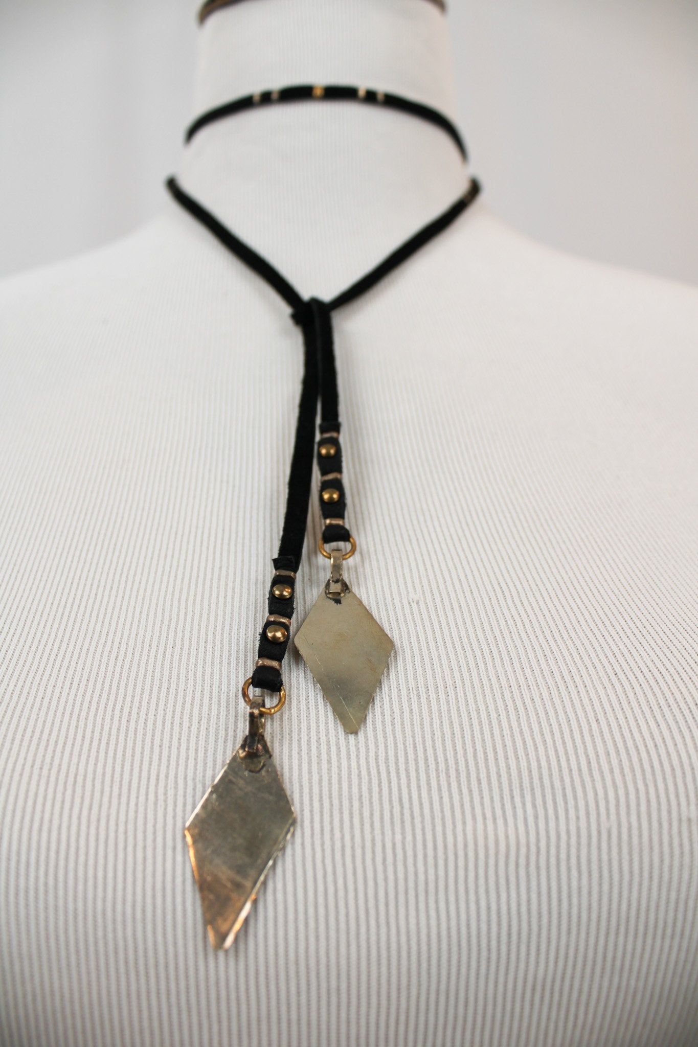 Leather Lariat Necklace - The Nomad Thread