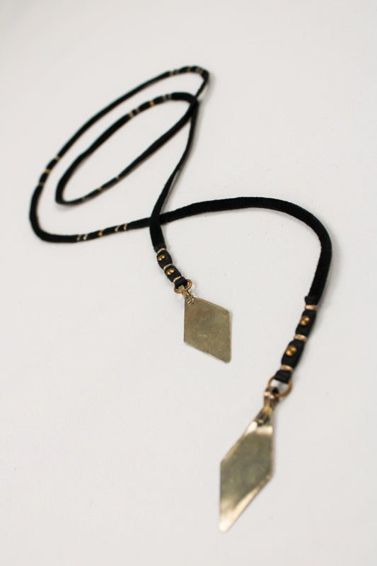 Leather Lariat Necklace - The Nomad Thread