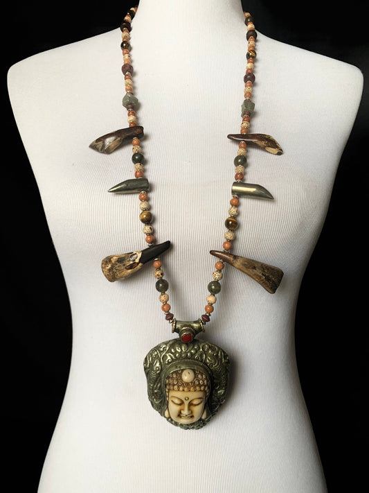 Amulet No. 2 - Tibetan Carved Bone